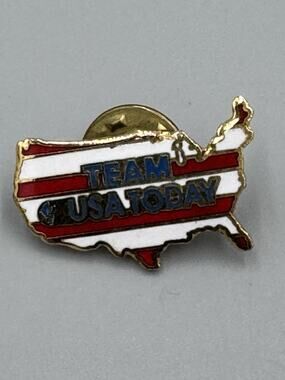 Vintage America Shaped Team USA Today Lapel Pin